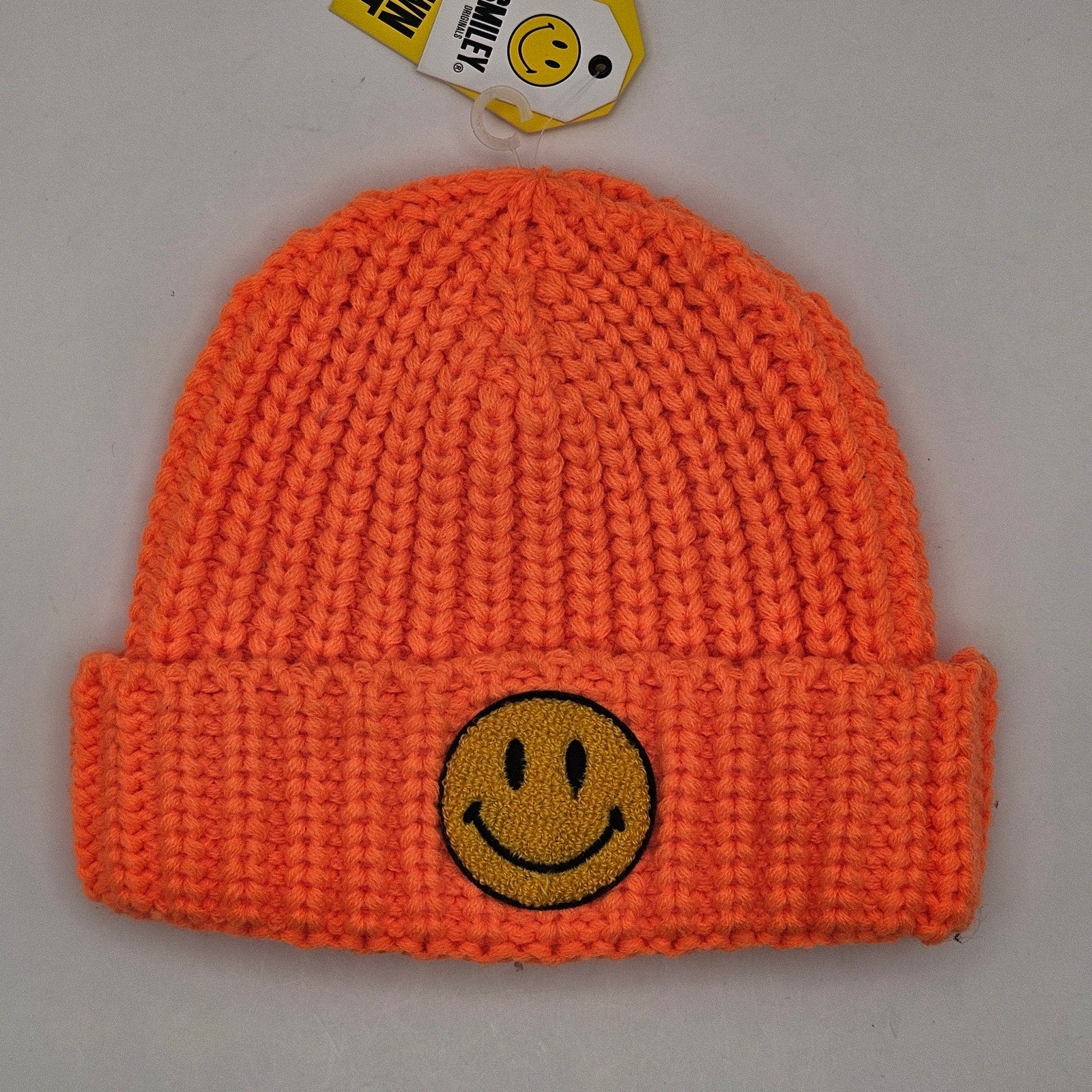 CHINATOWN MARKET X SMILEY BRIGHT ORANGE BEANIE NWT VINTAGE STYLE
