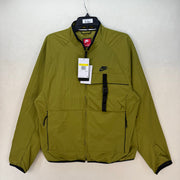 NIKE TECH WOVEN JACKET MEN'S SMALL GREEN FZ0750-307