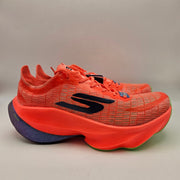 SKECHERS WOMEN'S 6 GORUN RAZER 5 HYPER BURST PRO FOAM CORAL GOODYEAR OUTSOLE
