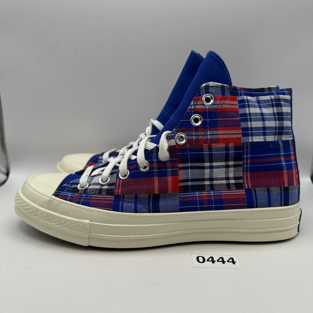 CONVERSE Chuck 70 HIGH Men's 10 Plaid Patchwork 166849C