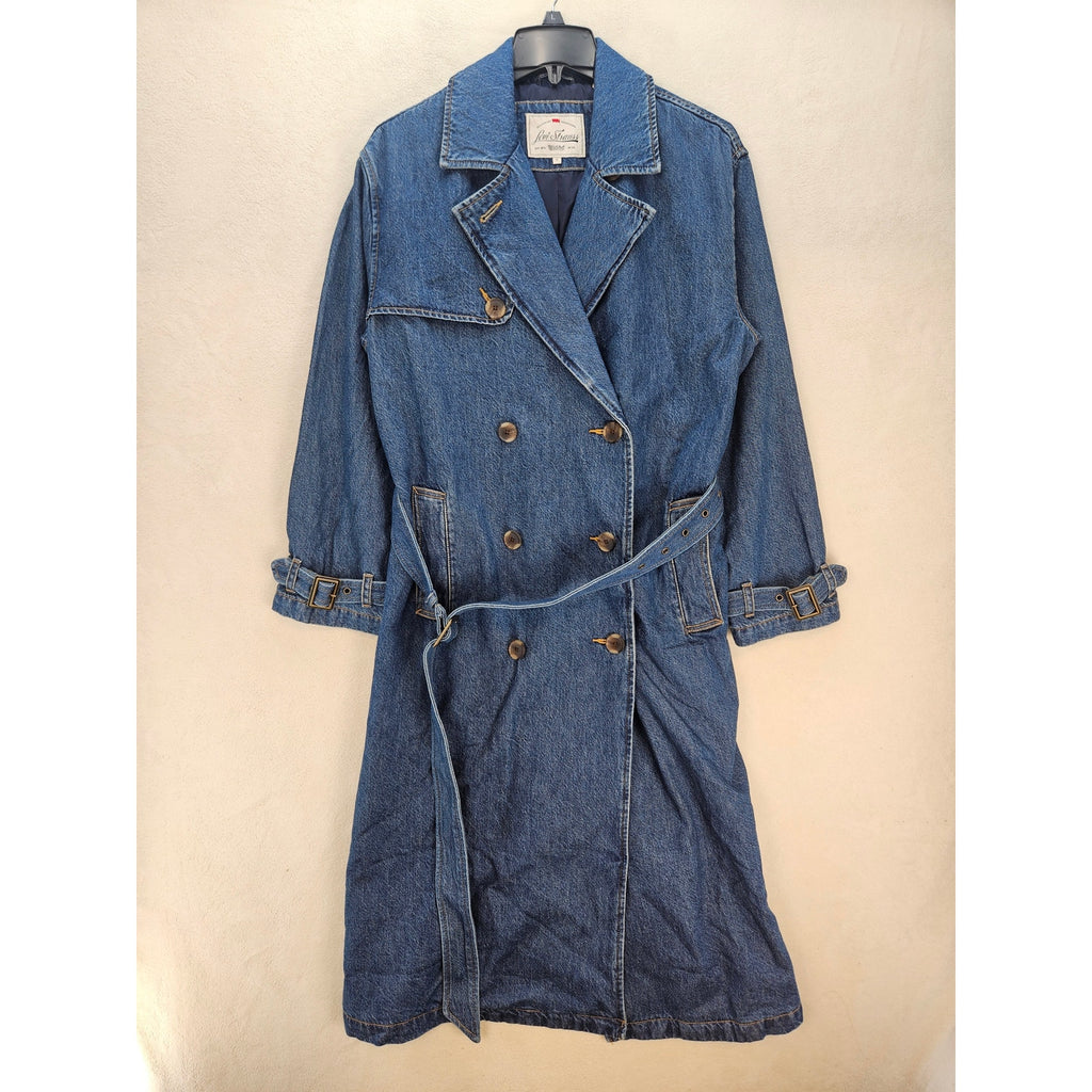 LEVIS WOMEN'S SMALL SPADE TRENCH COAT DARK WASH A89760001 NWT