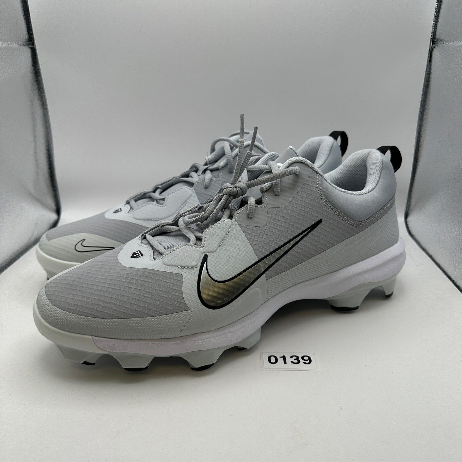 NIKE Baseball Cleats Men's 15 Force Trout 9 Pro MCS Gray