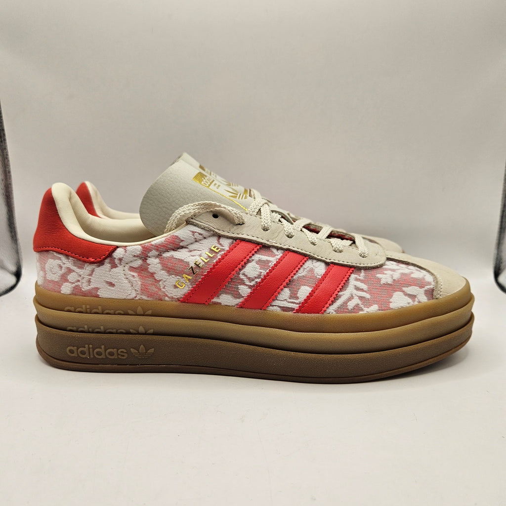 ADIDAS ORIGINALS X LIBERTY LONDON WOMEN'S 10 GAZELLE BOLD JR8885 NWOB FLORAL RED