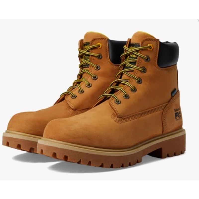 TIMBERLAND PRO WOMEN'S 6.5 DIRECT ATTACH 6 INCH COMPOSITE SAFETY TOE NIB WHEAT