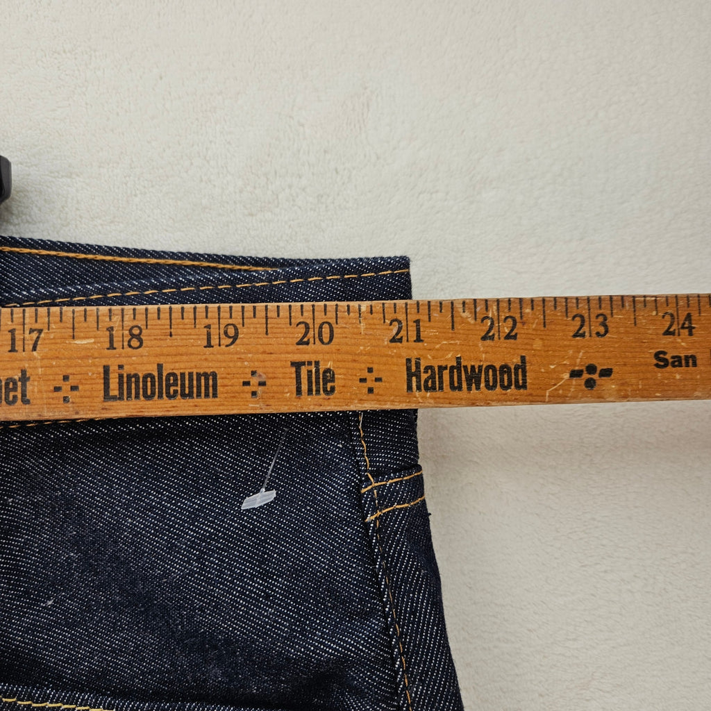 LEVI'S MEN'S 42 ORIGINAL FIT 501 DENIM SHORTS DARK WASH BUTTON FLY RAW HEM NWT