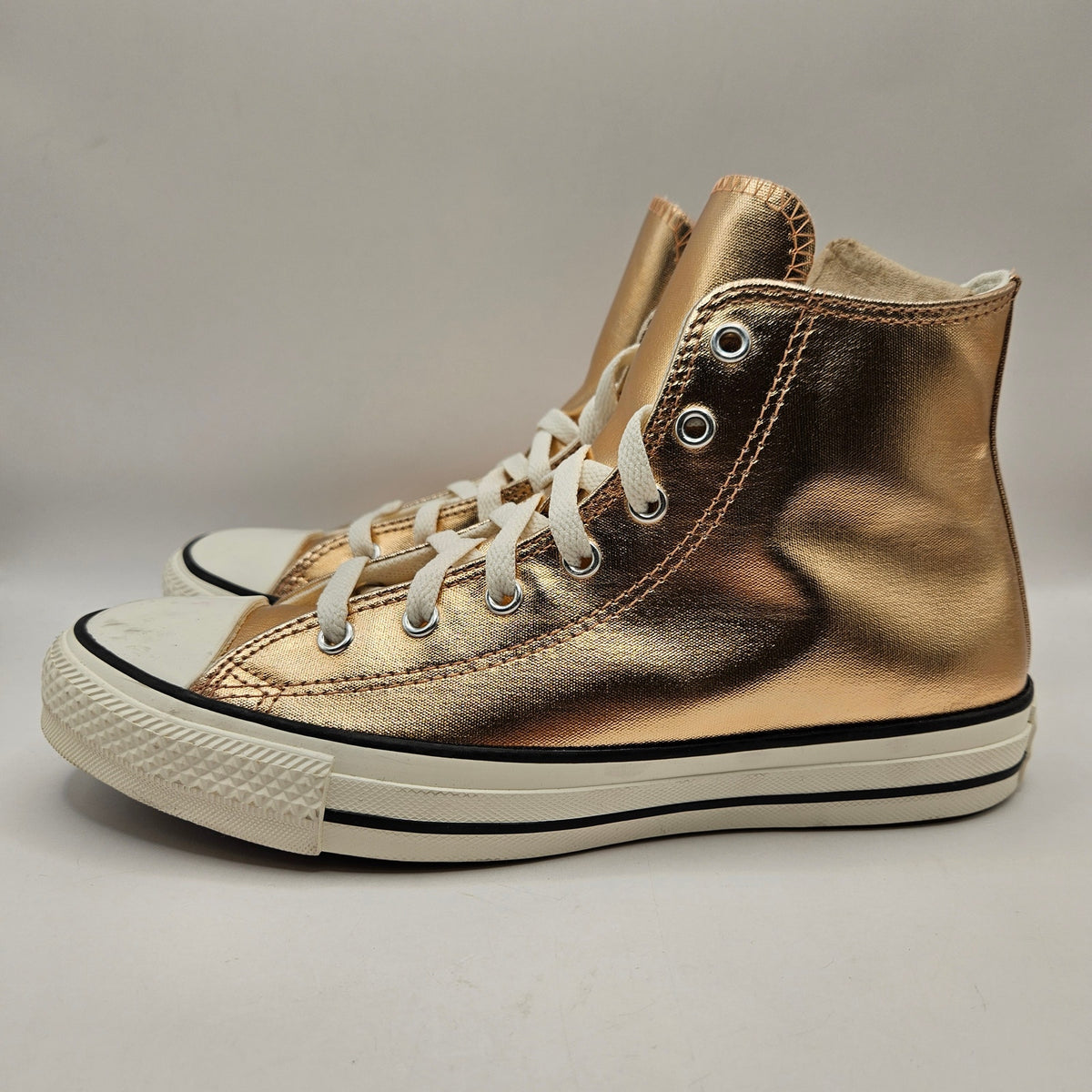 CONVERSE KIDS 6 CHUCK TAYLOR ALL STAR METALLIC ROSE GOLD A11792C HIGH SNEAKER
