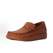 ECCO AT. KOLLEKTIVE MEN'S 46 BROWN LEATHER JOKE LOAFER NIB 39055491252