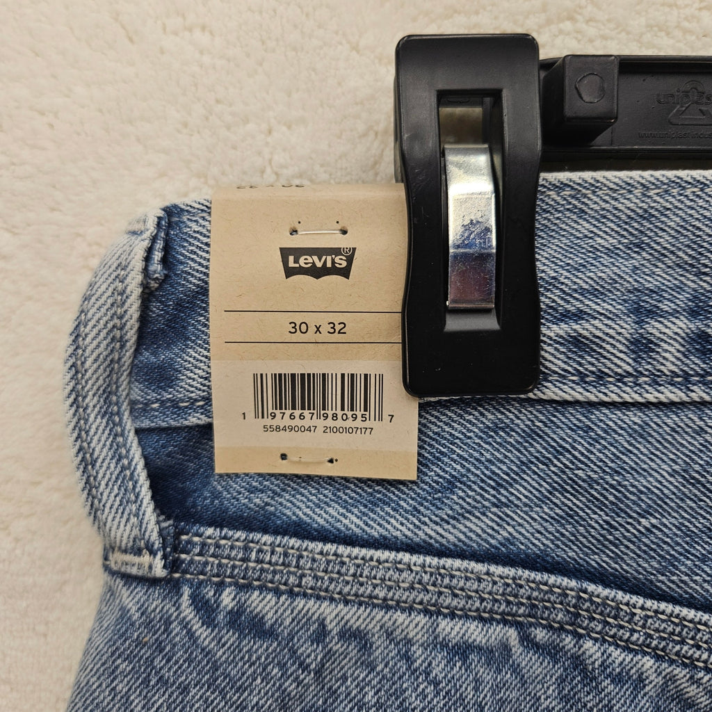 LEVI'S 568 MEN'S 30X32 CARPENTER LIGHT BLUE DENIM JEANS NWT WORKWEAR