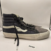VANS X NOTRE MEN'S 12 SK8 HI REISSUE 38 LX RAVEN GRAY SKATEBOARDING SNEAKER BONE