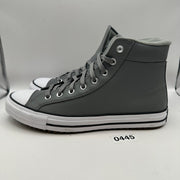 CONVERSE Mens' 11 All Star Hi Top Leather Sneaker Gray Winterized 168869C