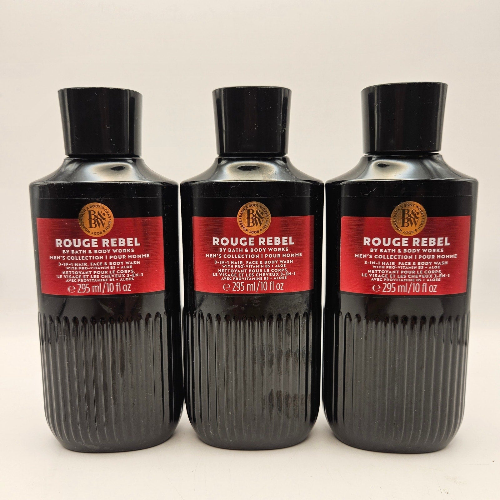 BATH & BODY WORKS ROUGE REBEL 3 IN 1 BODY WASH LOT 3