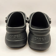 CROCS WOMEN'S 5 BAE STUDDED CLOG BLACK PLATFORM NWOB 211626-001
