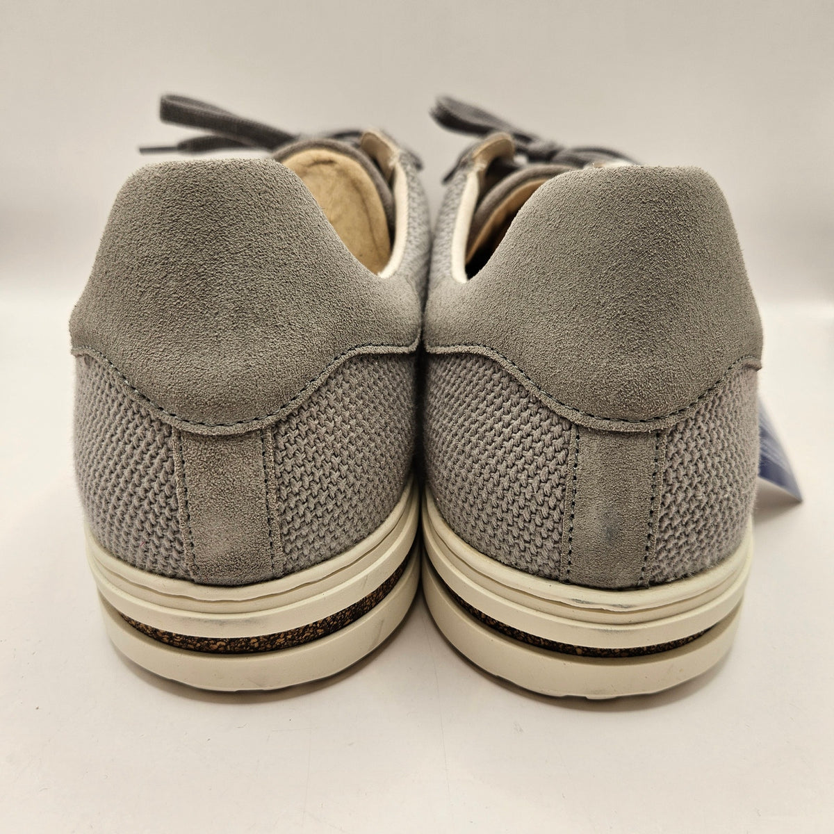 BIRKENSTOCK MEN'S 11 BEND LOW LIGHT GREY TEXTILE LOW TOP SNEAKER MADE IN GERMANY