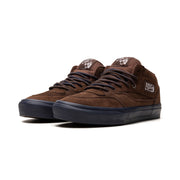 VANS X NICK MICHEL MEN'S 6.5 HALF CAB '92 MID SNEAKER BROWN NAVY NIB