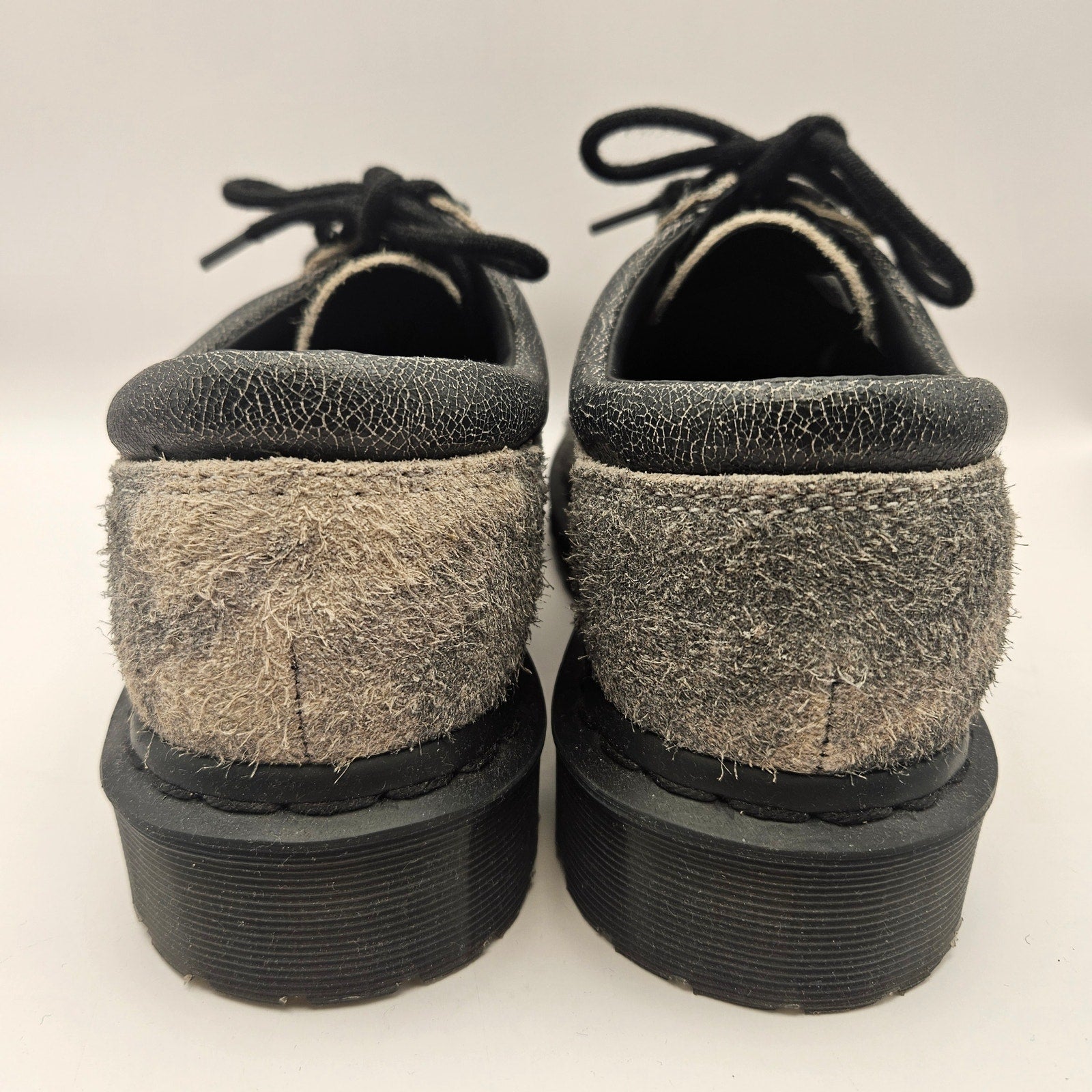 DR MARTENS WOMEN'S 7 STONEWASHED GREY 8053 NWOB SUEDE OXFORD