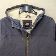DICKIES WOMEN'S MEDIUM SHERPA LINED WOVEN DUCK JACKET DIESEL GRAY A85WPG75