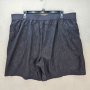 VRST MEN'S XXL 7 IN INSEAM LINED PRINT SCRATCH GRAPHIC CHARCOAL NWT