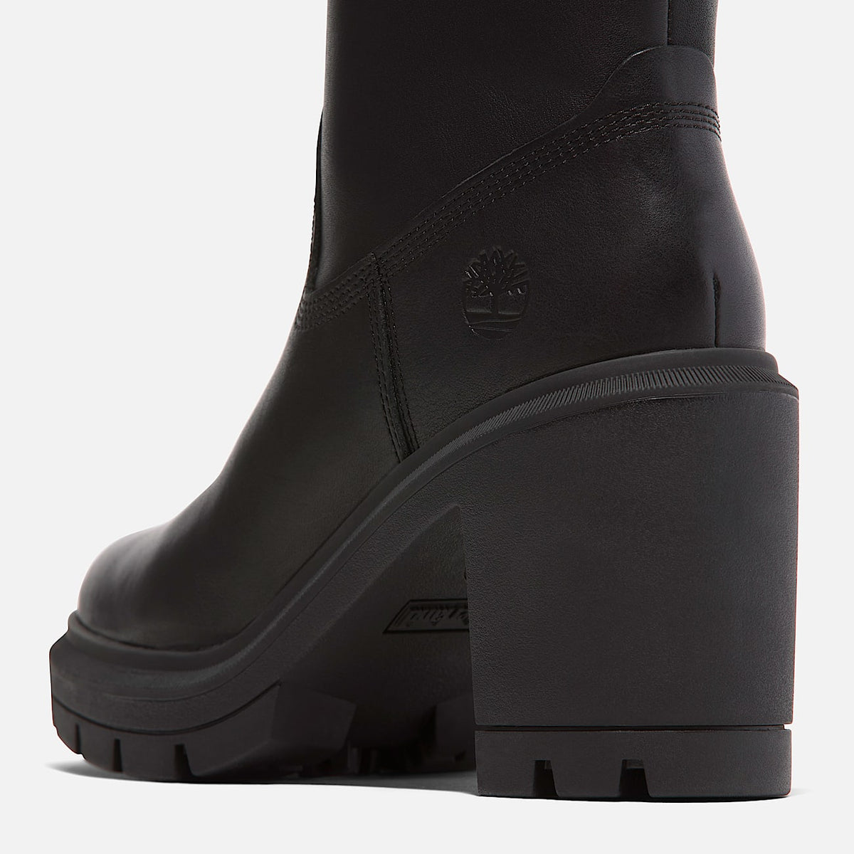 TIMBERLAND WOMEN'S 10 ALLINGTON HEIGHTS MID ZIP BOOT BLACK FULL GRAIN NIB