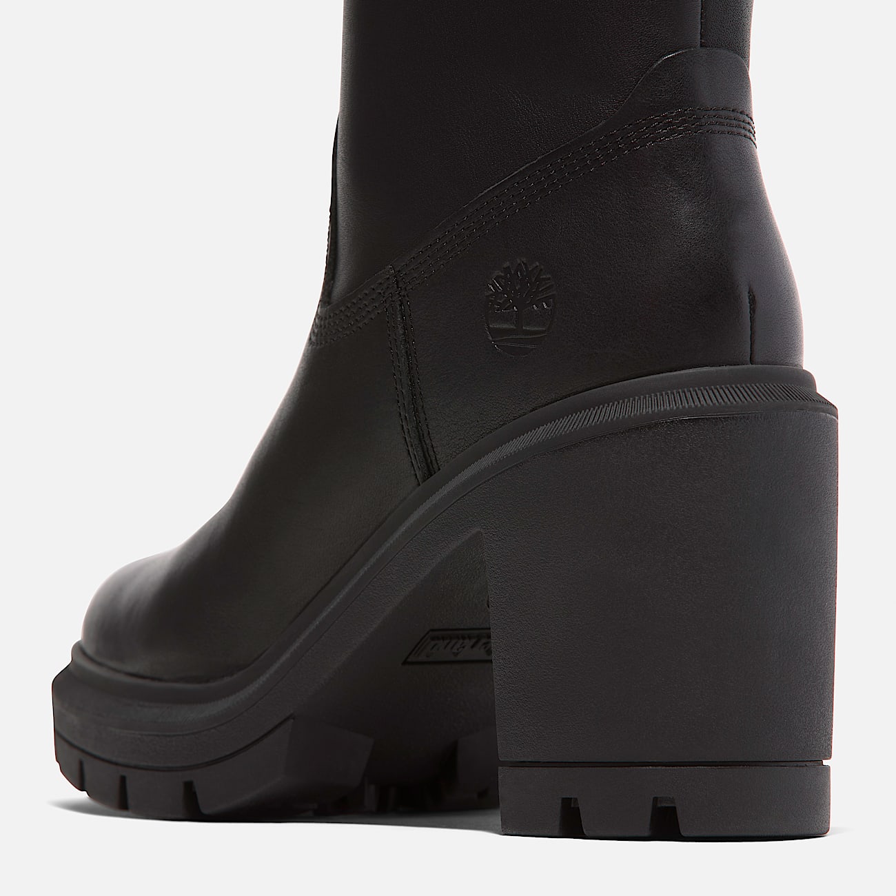 TIMBERLAND WOMEN'S 10 ALLINGTON HEIGHTS MID ZIP BOOT BLACK FULL GRAIN NIB