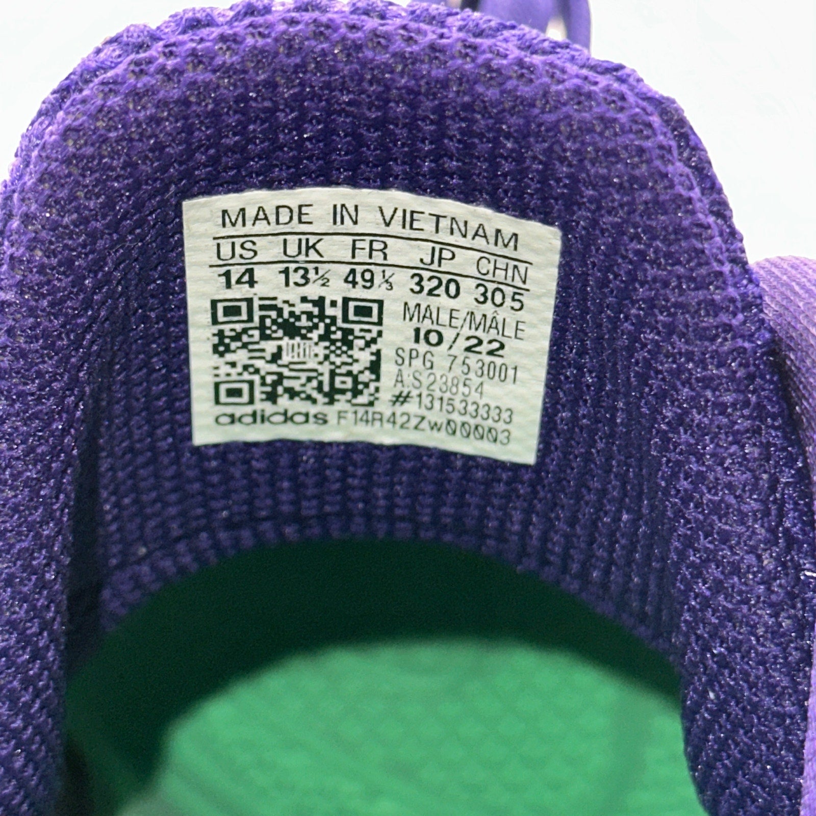 Adidas Icon 7 Mens 14 Metal Baseball Cleats Purple White S23854