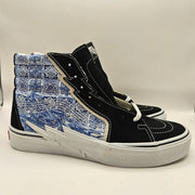VANS M6/W7.5 SK8-HI BOLT BLACK BLUE LIGHTNING NWOB