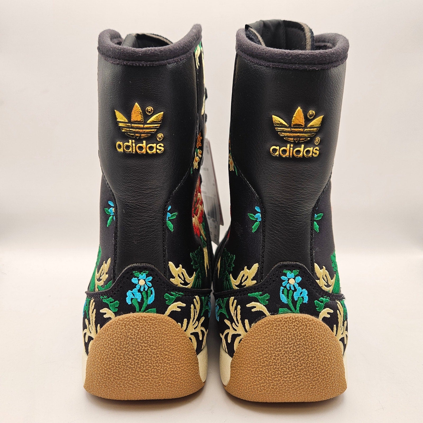 ADIDAS ORIGINALS W6.5 RASANT MID FLORAL EMBROIDERED BOXING BOOTS JR8884 NWOB