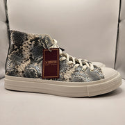 CONVERSE MEN'S 16 FIRST STRING CHUCK TAYLOR SNAKESKIN SNOW WHITE BLACK A18412C