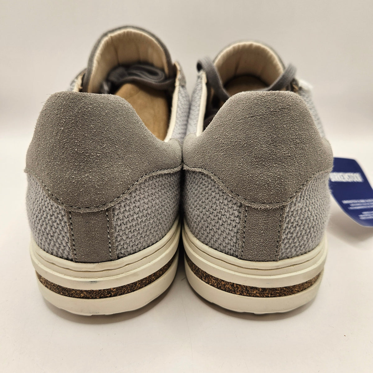 BIRKENSTOCK MEN'S 8 BEND LOW LIGHT GREY TEXTILE LOW TOP SNEAKER MADE IN GERMANY