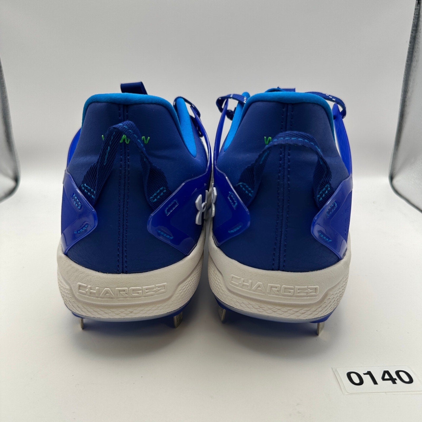 UNDER ARMOUR Men's 15 Yard Low Baseball Metal Cleats Blue White