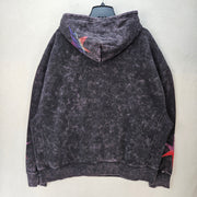 PUMA MEN'S XXL LAMELO BALL LAFRANCE ATHLETIC WEAR BLACK GRAPHIC WASHED HOODIE