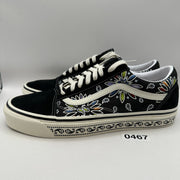 Vans Men's 11 Anaheim Factory Old Skool 36 Dx Lo Black Paisley Sneakers