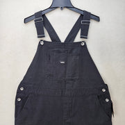 VANS WOMEN'S XL BLACK OVERALL SIRELLE BLACK COTTON RELAXED FIT