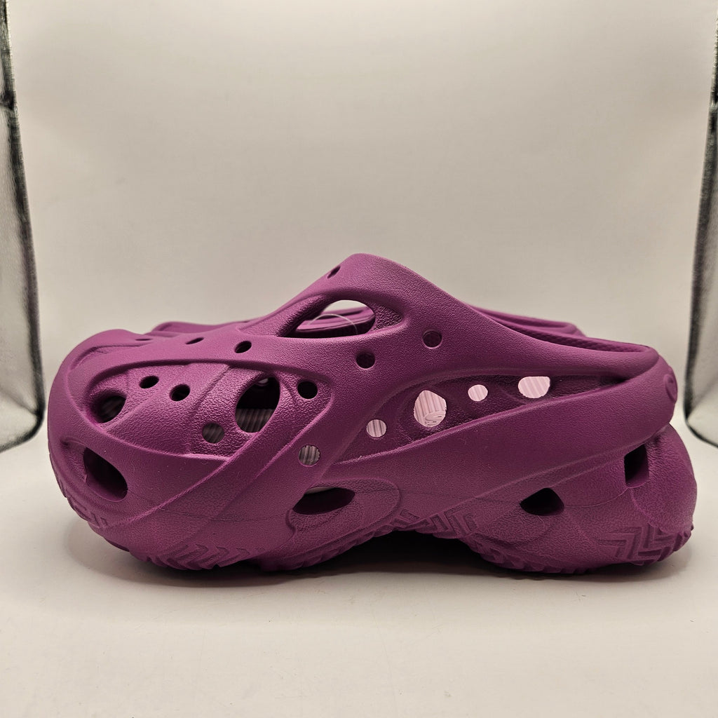 CROCS WOMEN'S 9 CAGED CLOG GRAPEBERRY SLIP ON PLATFORM SHOE 211141-5BV NWT