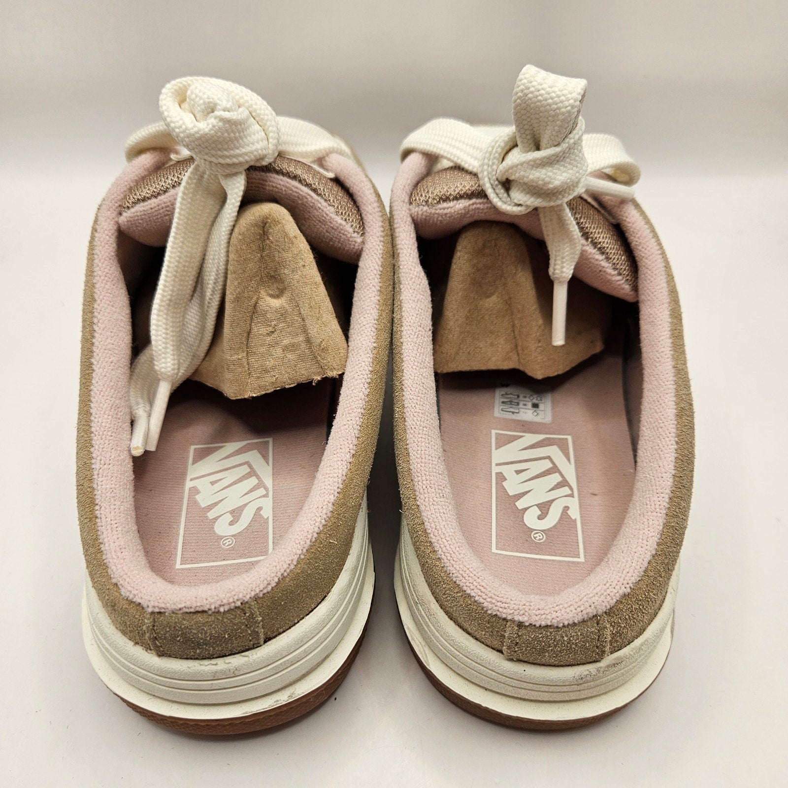 VANS WOMEN'S 9 UPLAND MULE POP PINK SUEDE SLIP ON SHOE NWOB