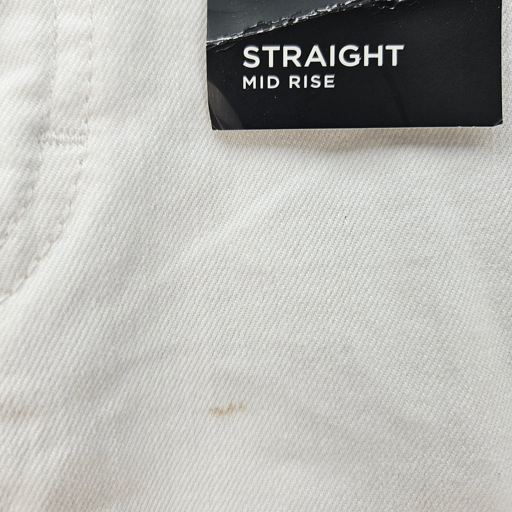 LEE WOMEN'S 12 MEDIUM WHITE CLASSIC FIT STRAIGHT LEG JEANS NWT