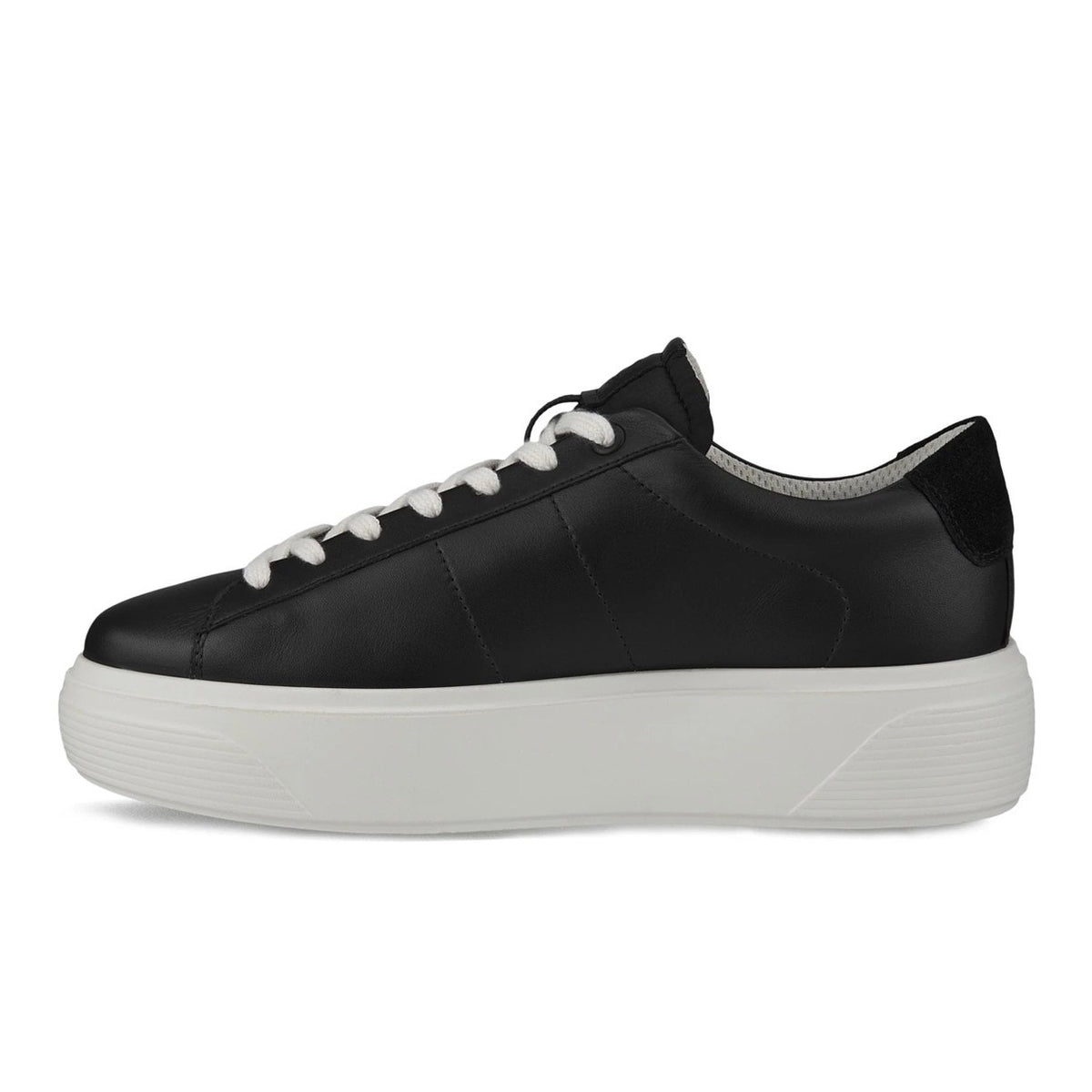 ECCO WOMEN'S 41 STREET PLATFORM BLACK LOW TOP SNEAKER NIB NO LID 21950301001