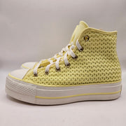 CONVERSE WOMEN'S 7.5 CHUCK TAYLOR ALL STAR LIFT HI PLATFORM LEMON SLUSHY A14967C