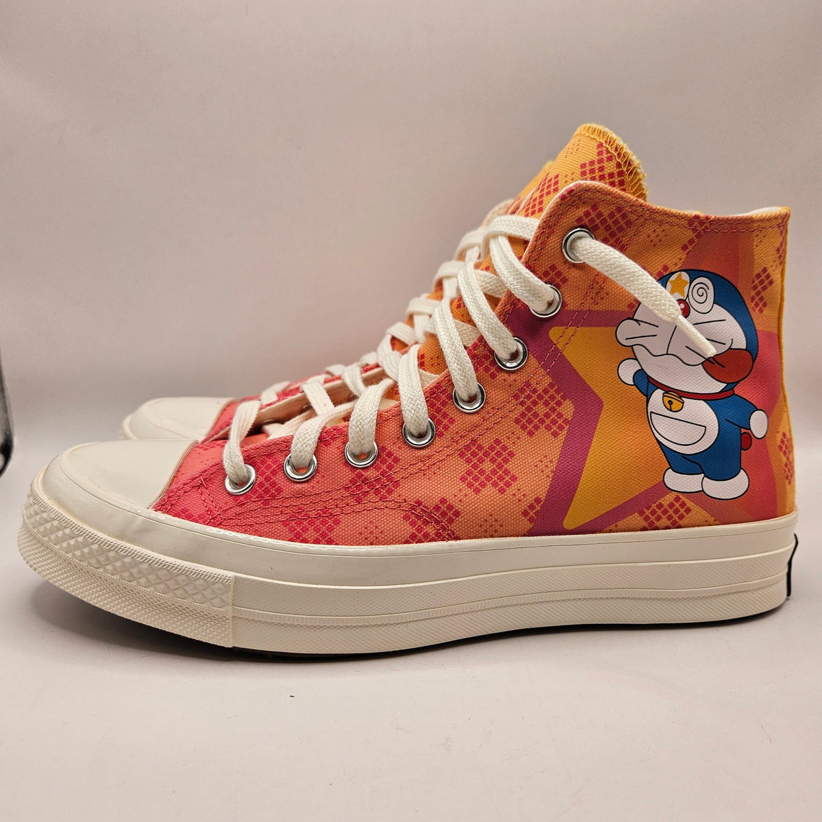 CONVERSE MEN'S 8 CHUCK 70 HIGH DORAEMON PINK A15790C CANVAS SNEAKER