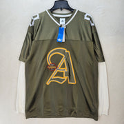ADIDAS MEN'S MEDIUM ORIGINALS TREFOIL OG 2 IN 1 JERSEY OLIVE STRATA KS5329