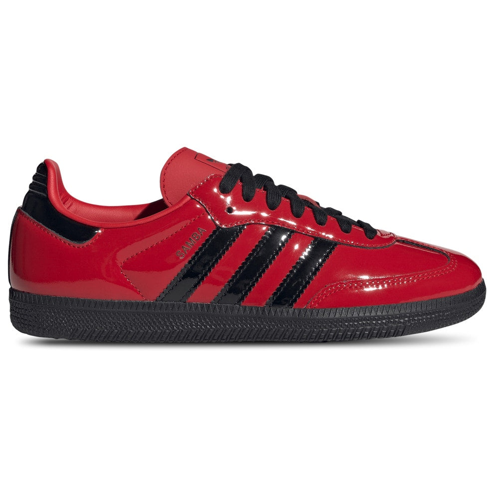 ADIDAS ORIGINALS WOMEN'S 6.5 PATENT LEATHER SAMBA RARE BETTER SCARLET NIB IH3989