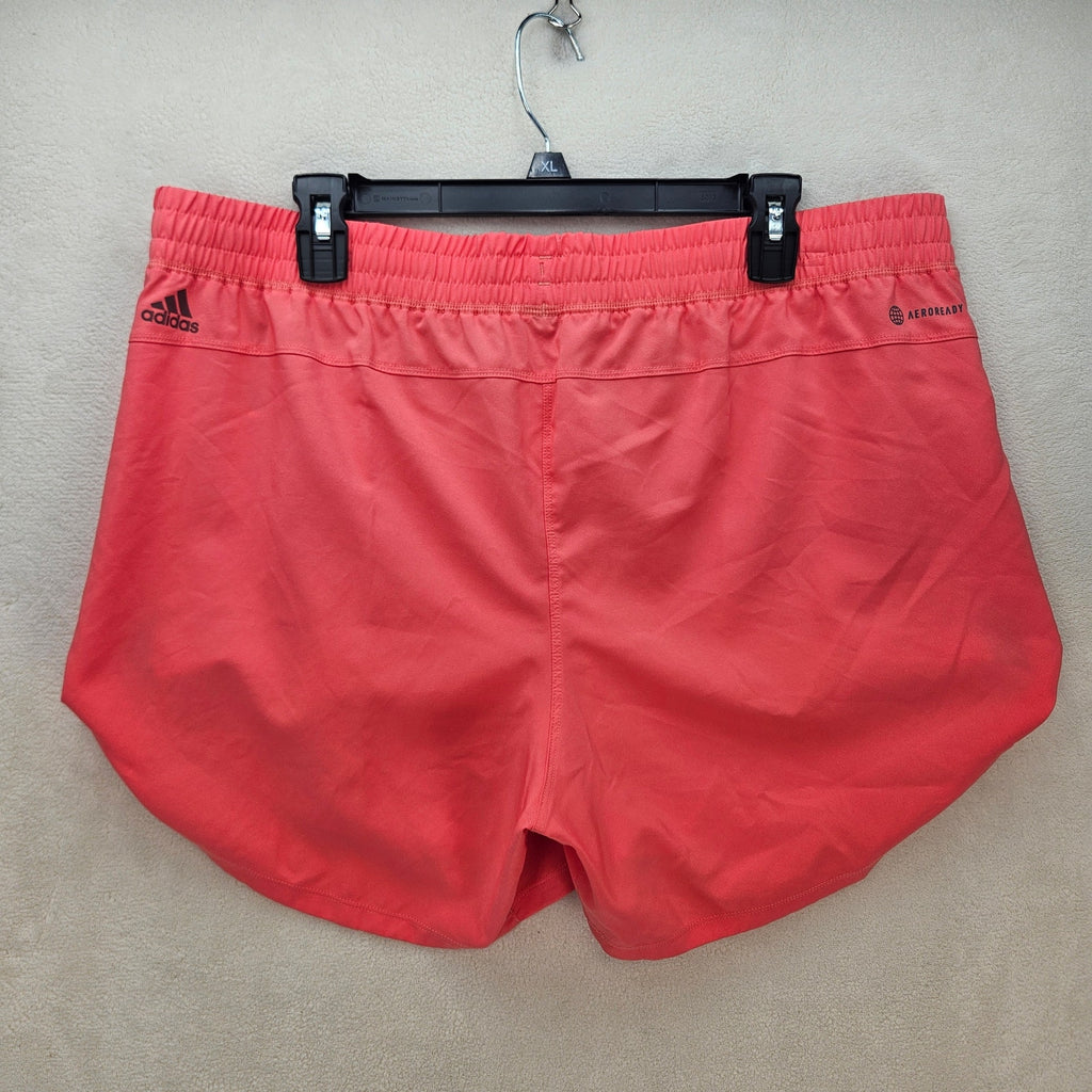 ADIDAS WOMEN'S XL PINK PACER SNAP RUNNING TRAINING GYM SHORTS NWT