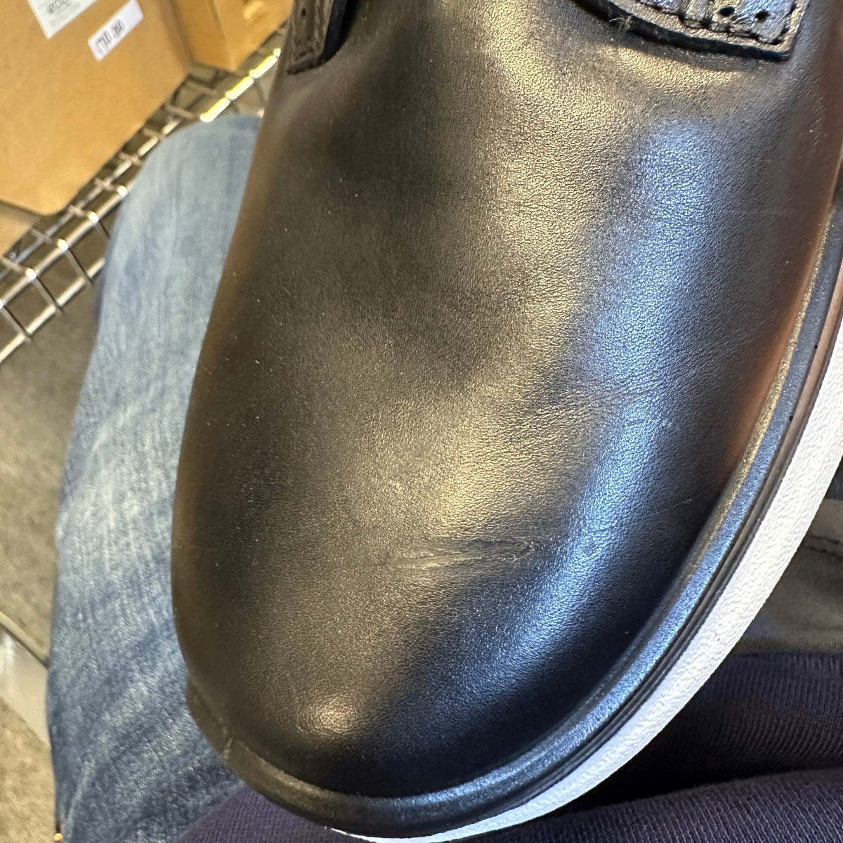 ECCO MEN'S 47 BIOM 2.2 BLACK LEATHER HYBRID SHOE FACTORY SECOND 83079401001 NIB