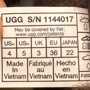 UGG Women's 5 Campfire Crafted Regenerate Suede Leather Brown Boots 1144017 NWOB