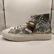 CONVERSE MEN'S 16 FIRST STRING CHUCK TAYLOR SNAKESKIN SNOW WHITE BLACK A18412C