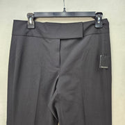 TAHARI WOMEN'S 6 BLACK CAREER DRESS PANTS FLAT FRONT STRAIGHT LEG TROUSER NWT