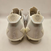 ADIDAS MEN'S 10.5 ELECTRIC FOOTBALL. CLEATS WHITE SILVER IE6286