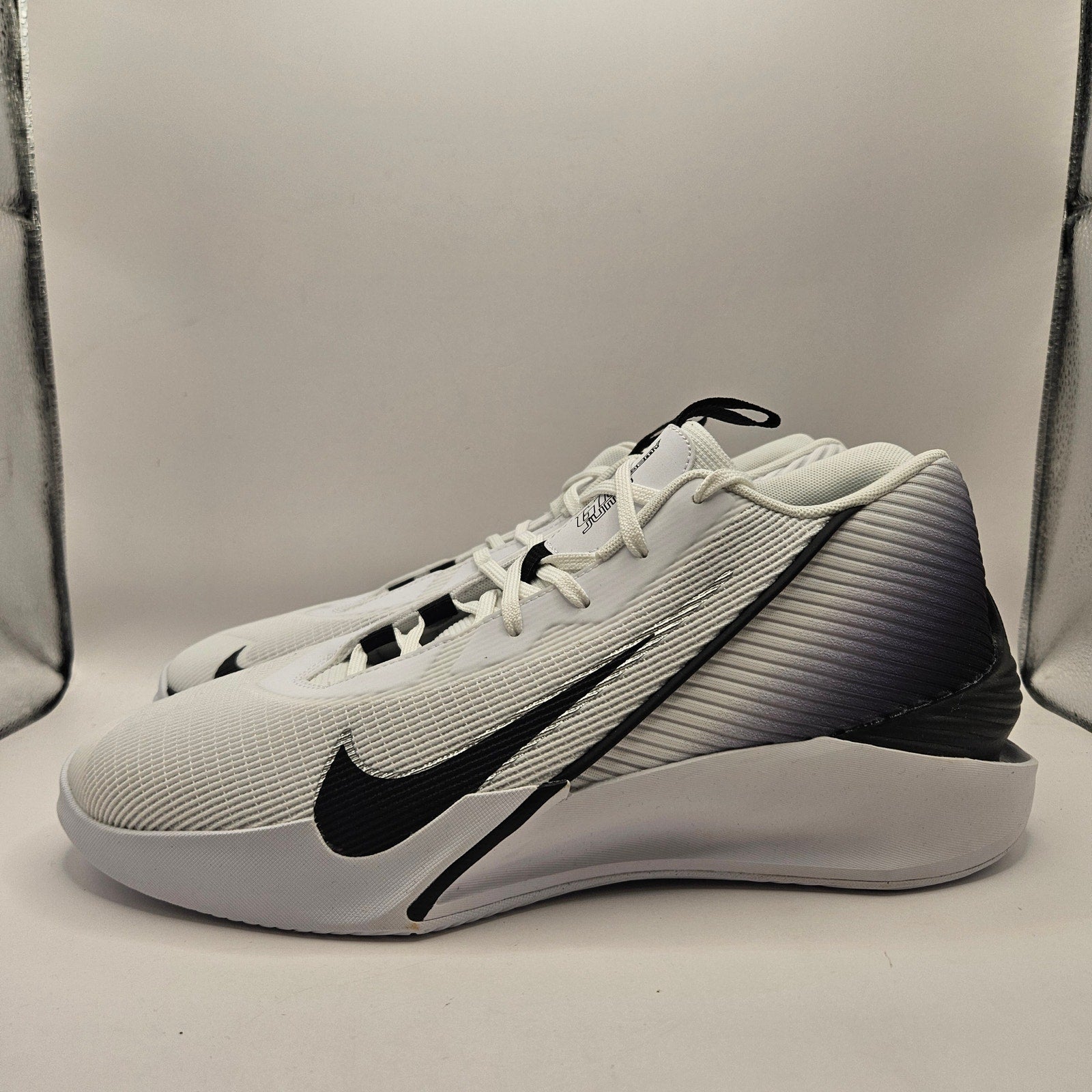 NIKE MEN'S 11 G.T. JUMP ACADEMY WHITE BLACK METALLIC SILVER NWOB FV5524-100 NWOB