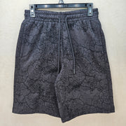 DSG MEN'S SMALL FLEECE SHORT PRINT LAVASCAPE ASPHALT NWT