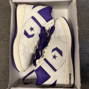 CONVERSE WEAPON MEN'S 12 MID LEATHER MAGIC JOHNSON LA LAKERS NWOB A11211C