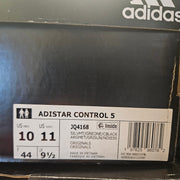 ADIDAS MEN'S 10 ADISTAR CONTROL 5 RUNNING SHOES METALLIC SILVER WHT JQ4168 NIB